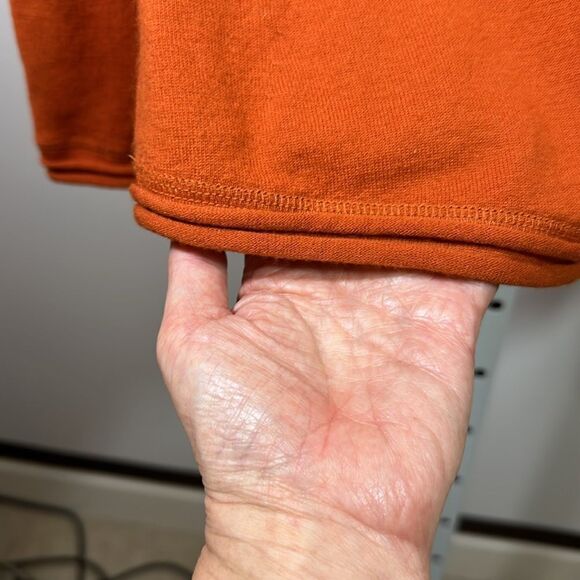 LAFAYETTE 148 Women's Asymmetric Button Wool Cardigan Sweater Orange Size Petite - Picture 5 of 11